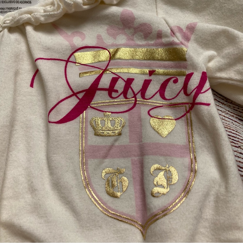 Juicy Couture 2 Piece Ruffle Neck Outfit Girls Size 6-12 mo - Picture 5 of 5